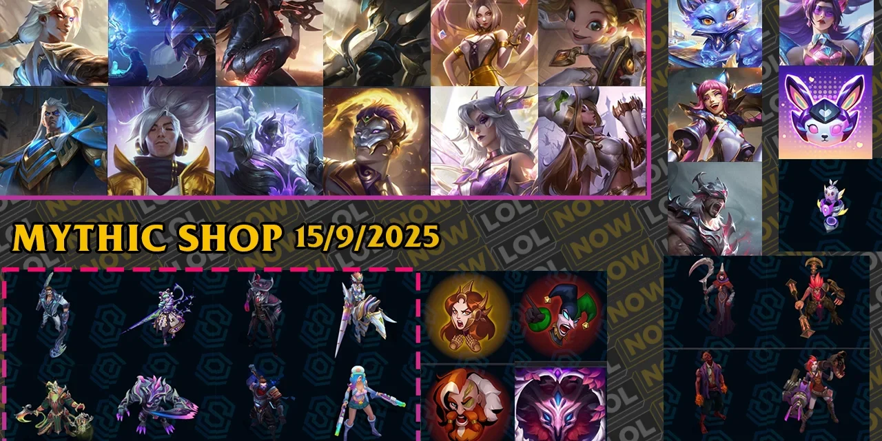 League of Legends Mythic Shop Rotation: Full List of Prestige Skins, Emotes & Chromas You Can Get Now League of Legends Mythic Shop Rotation: Full List of Prestige Skins, Emotes & Chromas You Can Get Now